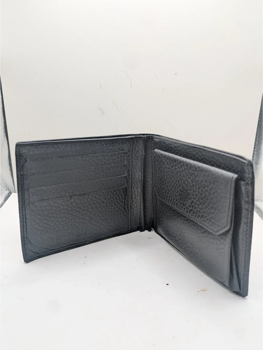 Dunhill two-fold wallet Connaught leather Auth used C3989